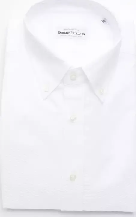 White Cotton Men's Shirt