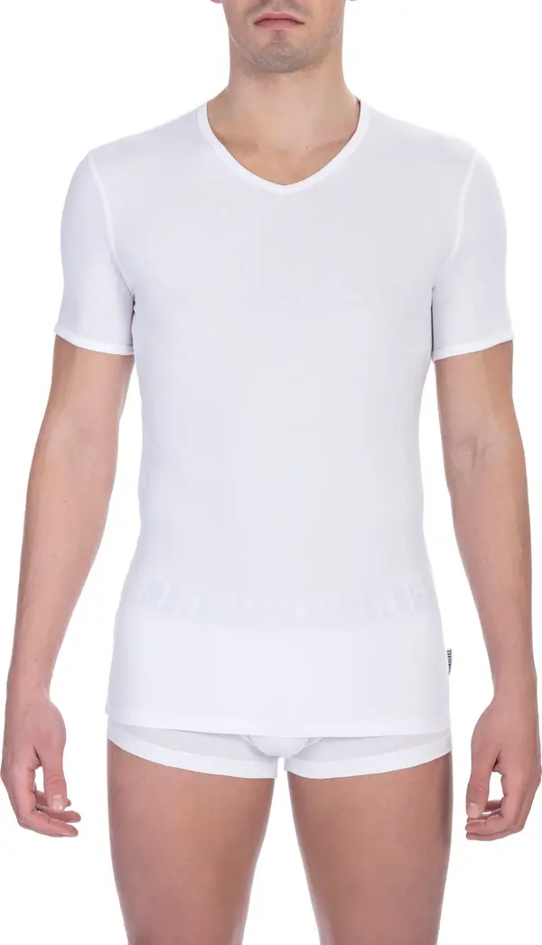 White Cotton Men's T-Shirt