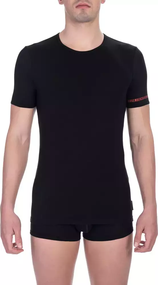 "Black Cotton Men T-Shirt Twin Pack"
