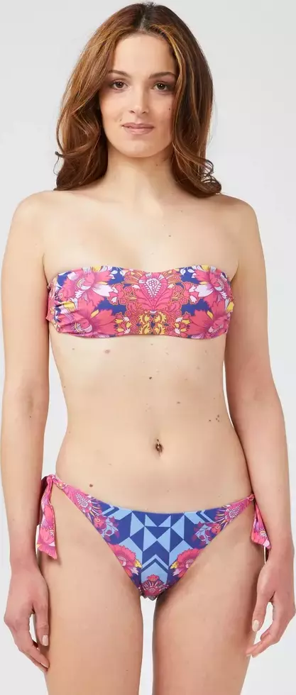 Fuchsia Polyester Women Bikini