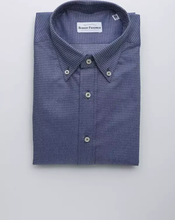 Blue Cotton Men's Shirt