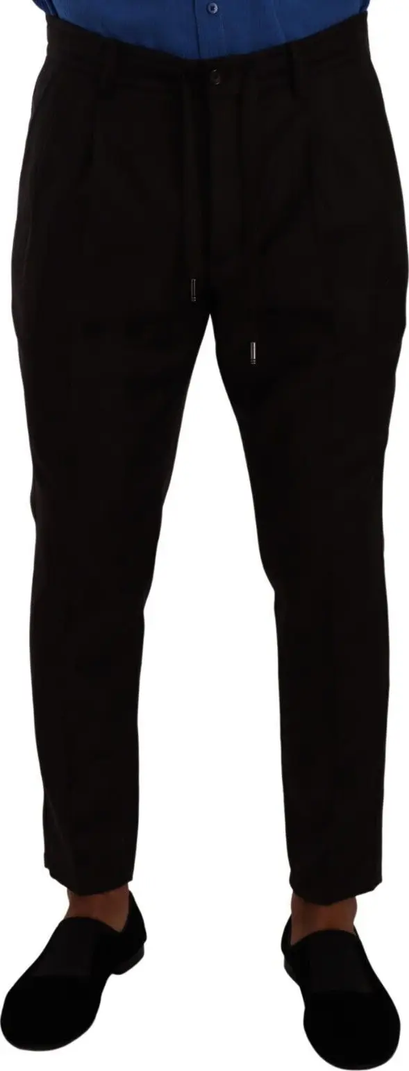 Bordeaux Wool Men Skinny Trouser Pants