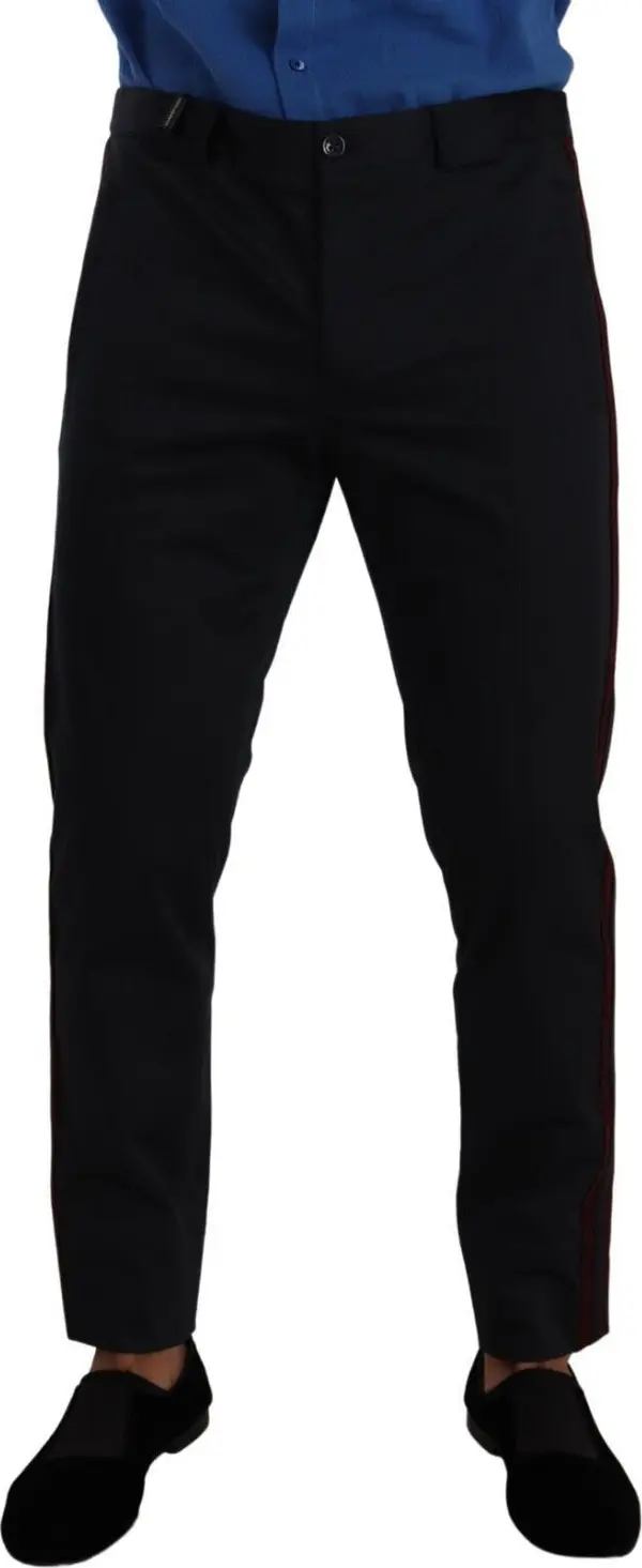 Blue Bordeaux Cotton Skinny Chino Pants