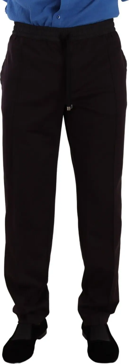 Bordeaux Cotton Mens Skinny Trouser Pants