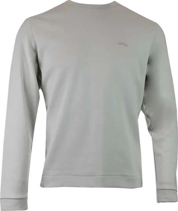 Beige Cotton Round Neck Sweatshirt