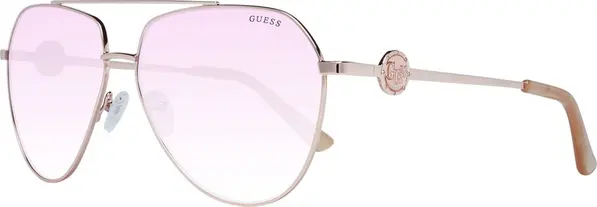 Rose Gold Metal Sunglasses