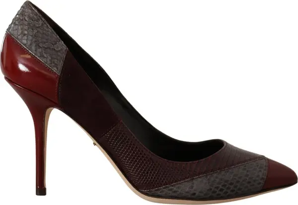 Multicolor Exotic Leather Heels Pumps Shoes