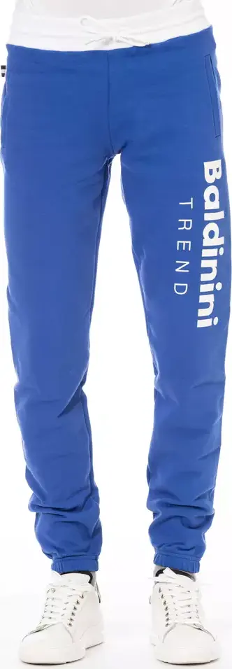 Blue Cotton Men's Sport Pant
