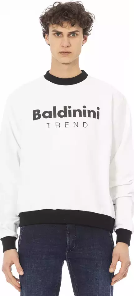 White Cotton Men Sweater
