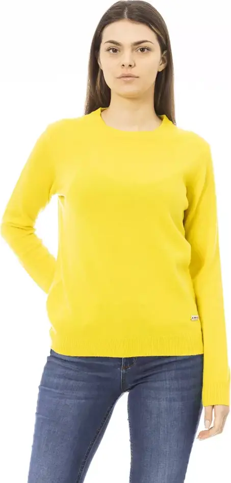 Yellow Wool Women Sweater