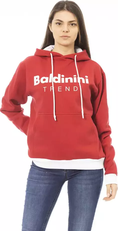Red Cotton Women's Hoodie