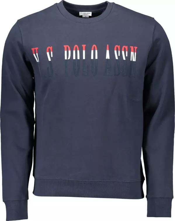 Blue Cotton Men's Sweatshirt