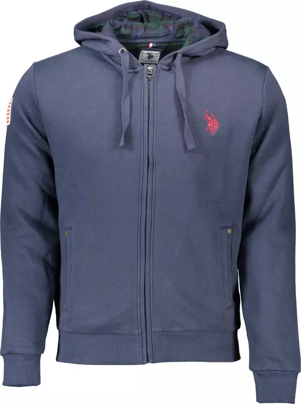 Blue Cotton Men's Sweatshirt