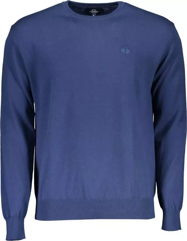 Blue Cotton Men's Sweater