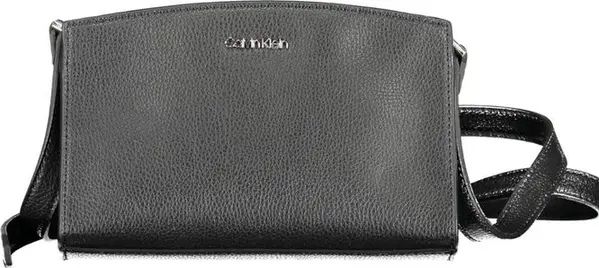 Black Polyester Women Shoulder Bag