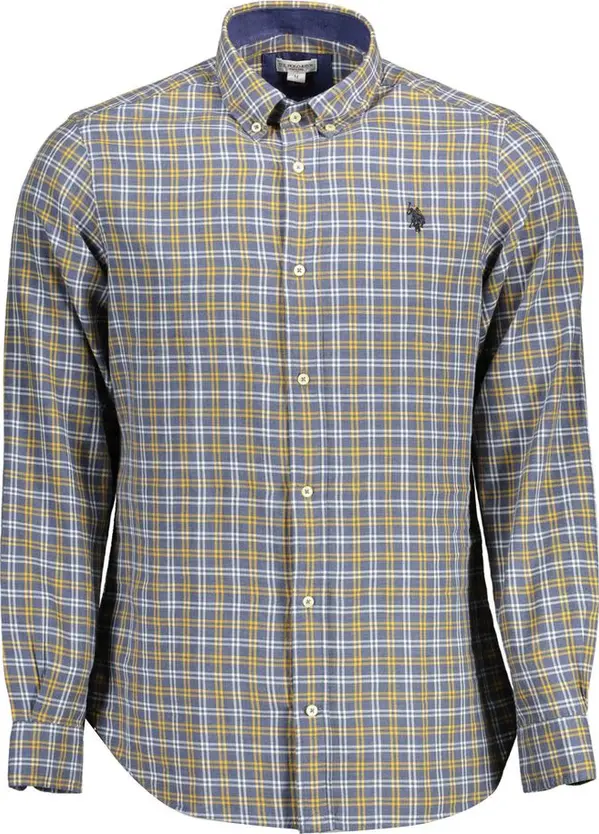 Blue Cotton Men's Shirt