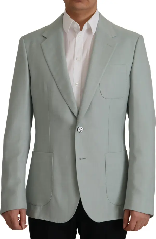 Light Green Cashmere Silk Blazer