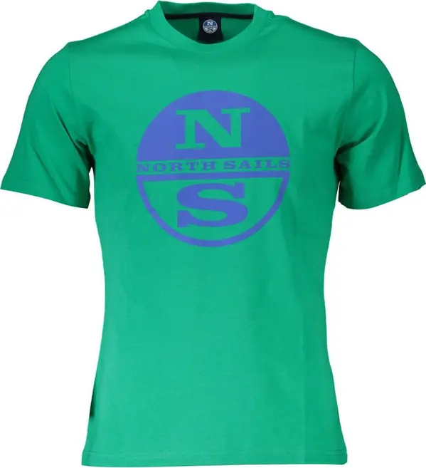 Green Cotton Men T-Shirt