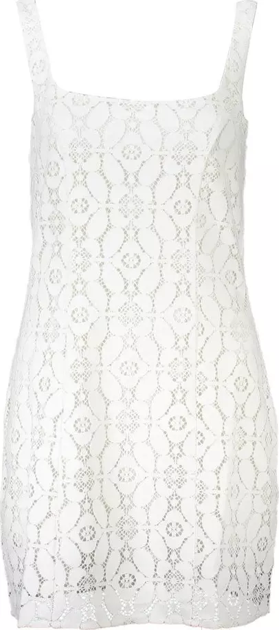 Bianco Polyester Women Dress