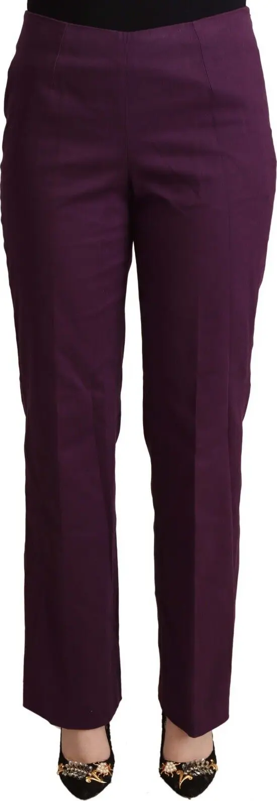 Violet High Waist Tapered Casual Pants