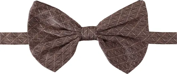Gray Fantasy Print Adjustable Neck Papillon Bow Tie