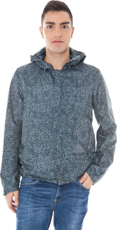 Grigio Polyamide Men's Jacket
