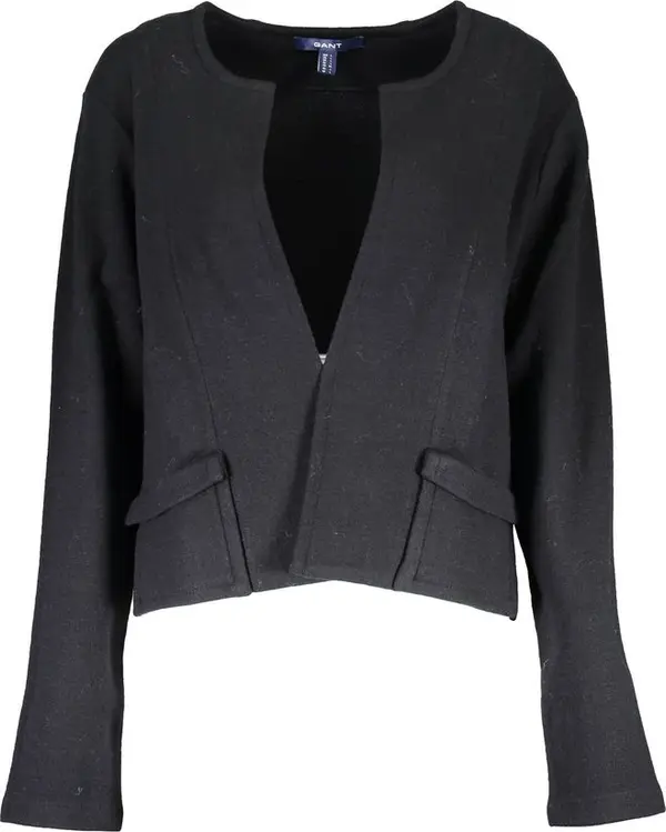 Black Wool Women Cardigan