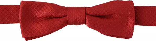 Red 100% Silk Adjustable Neck Papillon Tie