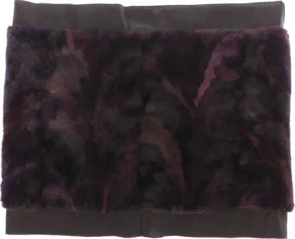 Purple MINK Fur Scarf Foulard Neck Wrap