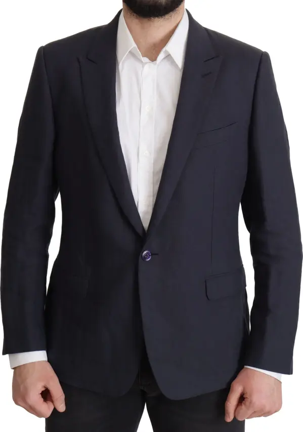 Dark Blue ALTA SARTORIA Jacket Coat Blazer