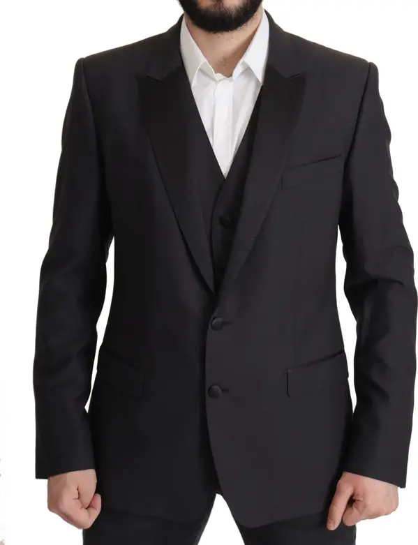 Dark Blue Single Breasted MARTINI Blazer