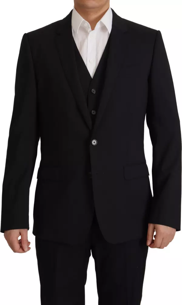 Black Jacket Vest 2 Piece MARTINI Blazer