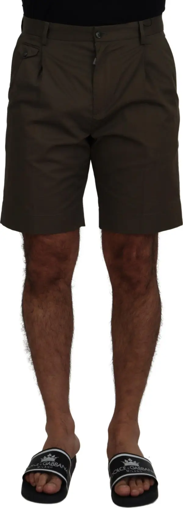 Green Chinos Cotton Casual Shorts