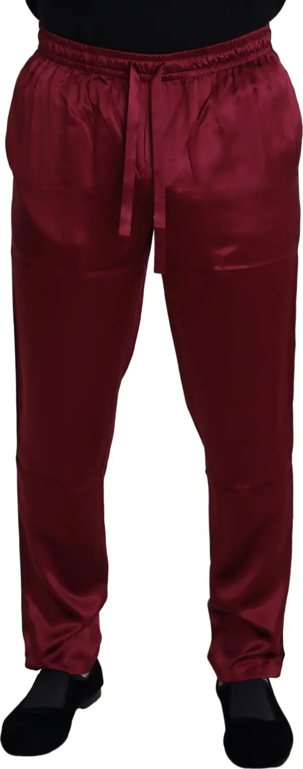 Bordeaux Silk DG Sleep Lounge Pants