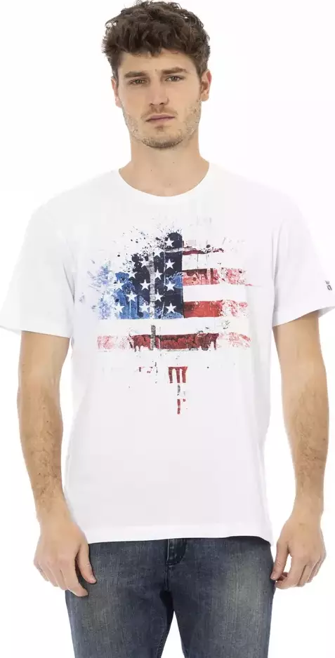 White Cotton Men's T-Shirt