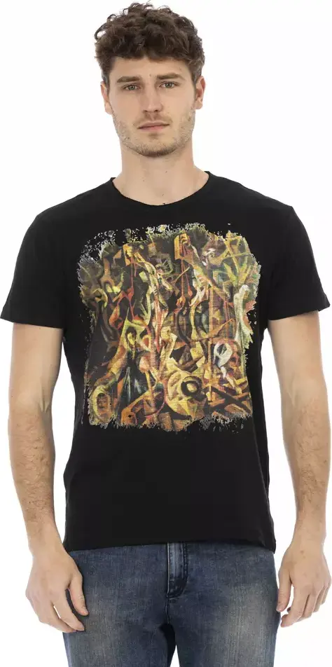 Black Cotton Men's T-Shirt
