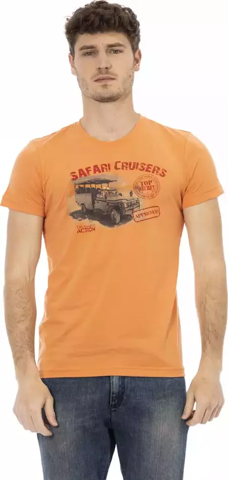 Orange Cotton Men's T-Shirt