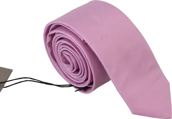 Pink Classic Men Necktie Accessory Silk Tie