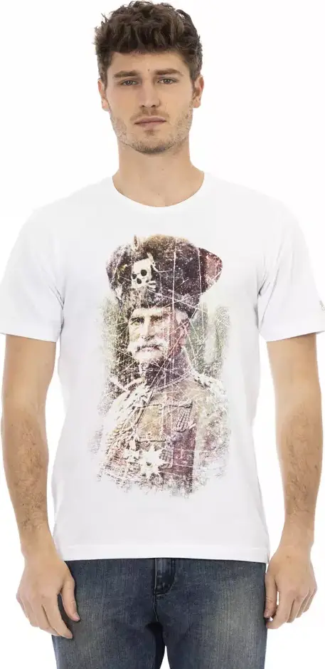 White Cotton Men's T-Shirt