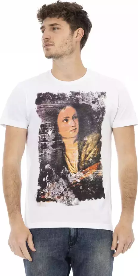White Cotton Men's T-Shirt
