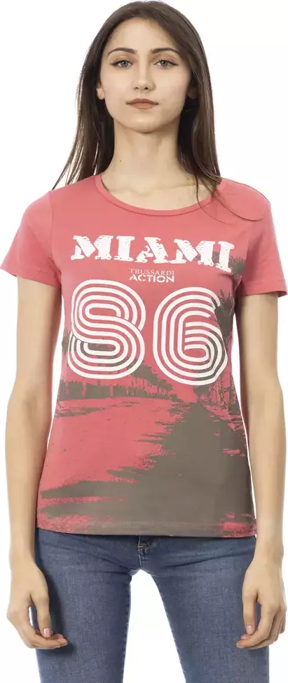 Multicolor Cotton Women T-Shirt