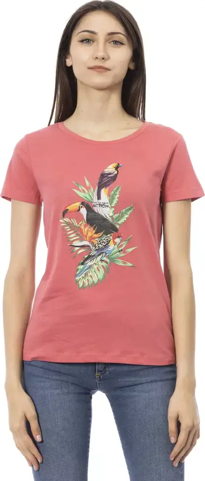 Multicolor Cotton Women T-Shirt
