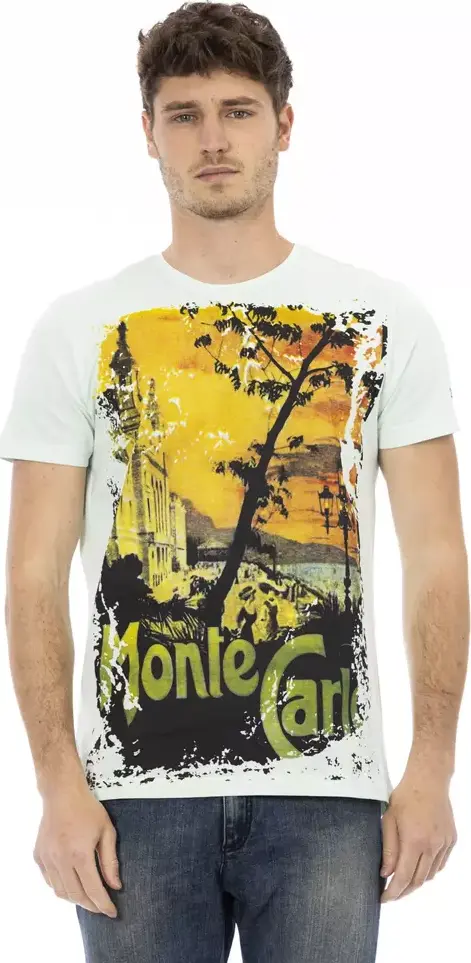 "Light Blue Cotton Men's T-Shirt"