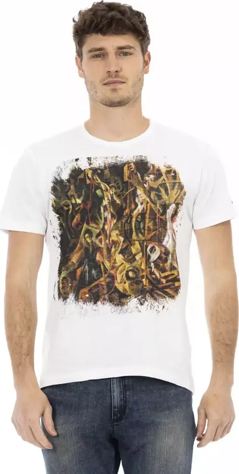 White Cotton Men's T-Shirt