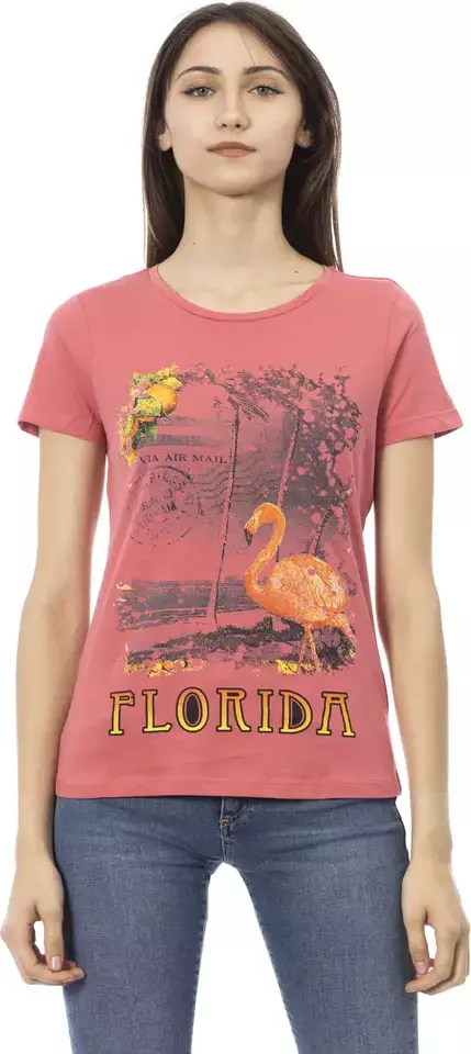 Multicolor Cotton Women T-Shirt