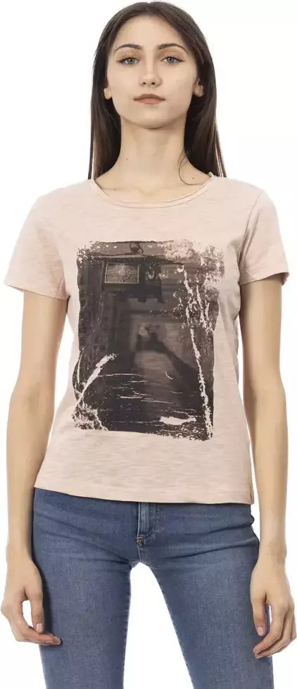 Multicolor Cotton Women T-Shirt