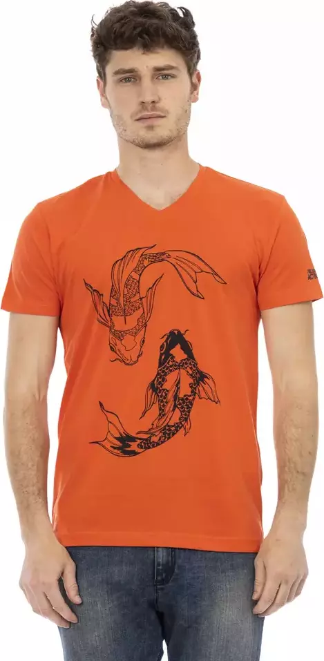 Red Cotton Men T-Shirt