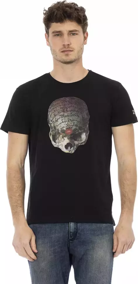 Black Cotton Men's T-Shirt