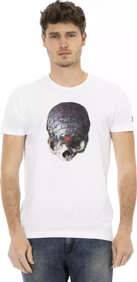 White Cotton Men's T-Shirt