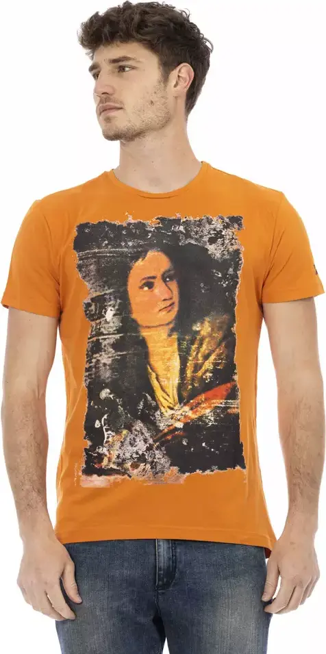 Orange Cotton Men's T-Shirt